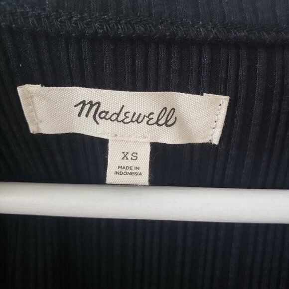 madewell Flutter-Sleeve Weavemix Ribbed Top size XS - Picture 5 of 6
